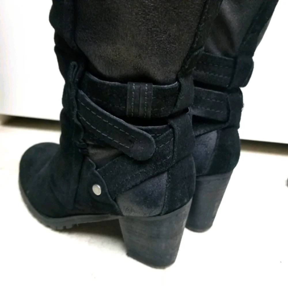 BARE TRAPS suede winter boots fleece lined